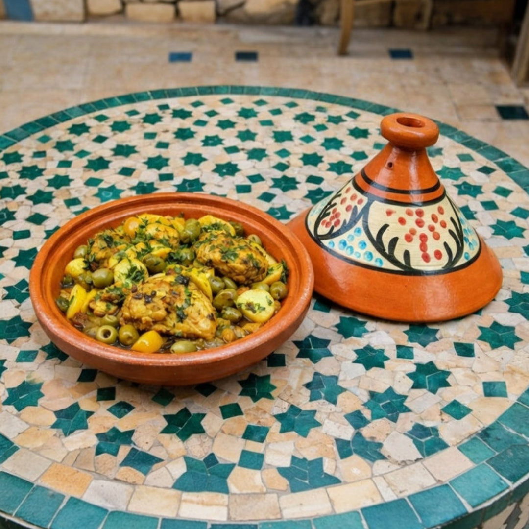 Moroccan glazed Ceramic tagine