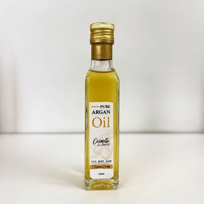 100 % reines marokkanisches Arganöl, 250 ml – Natürliches Kosmetiköl für Gesicht, Haare und Körper